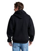 Jerzees Unisex Rugged Full-Zip Hooded Sweatshirt black ink ModelBack