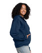 Jerzees Unisex Rugged Full-Zip Hooded Sweatshirt washed navy ModelSide